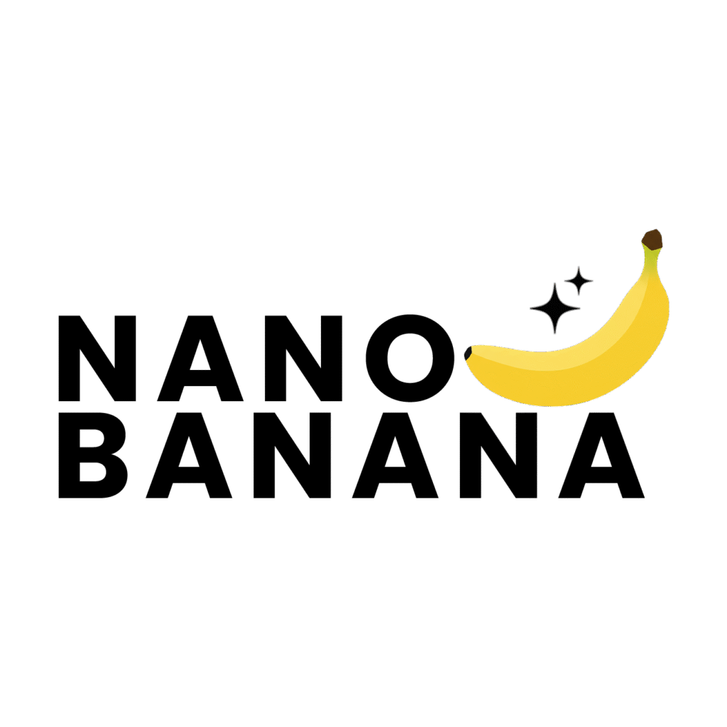 Nano Banana Logo PNG | AI Banana Text logo transparent png