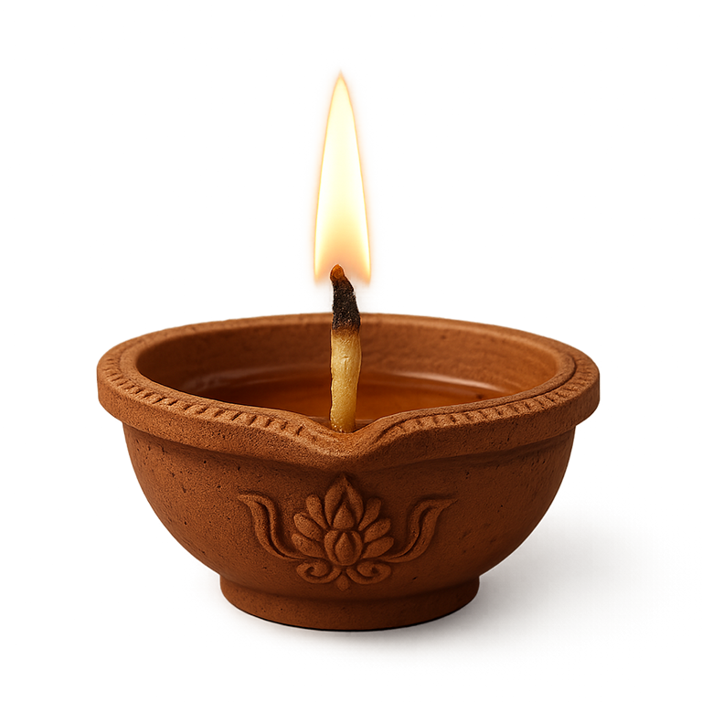 Clay diya PNG 2025 free transparent – realistic Indian oil lamp for Diwali