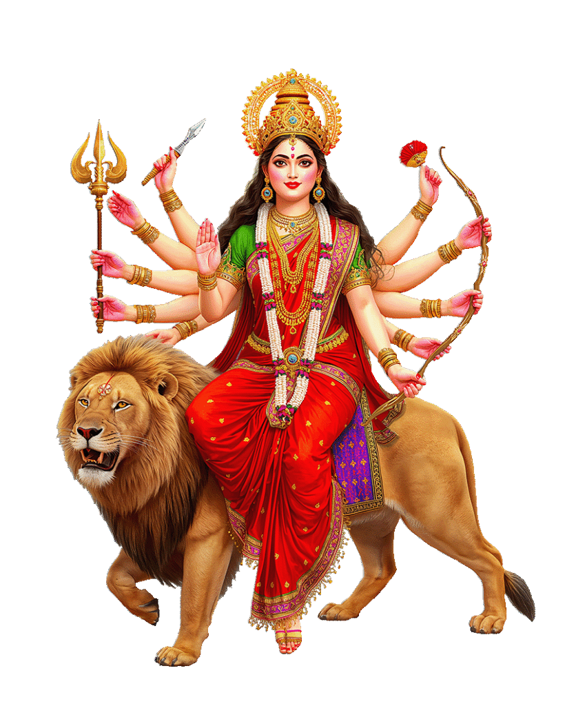 Maa Durga PNG transparent background 2025