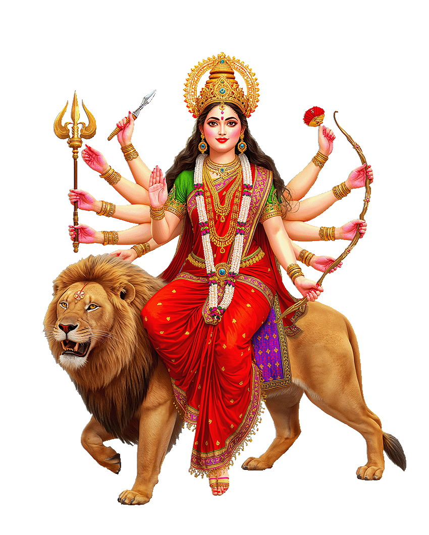 Maa Durga PNG transparent background 2025