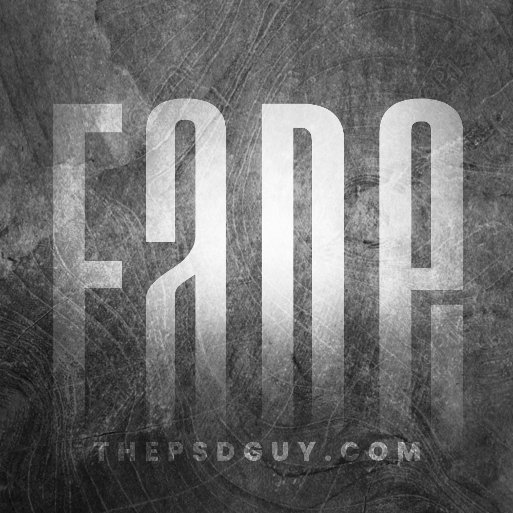 Black Texture Metal Text Effect