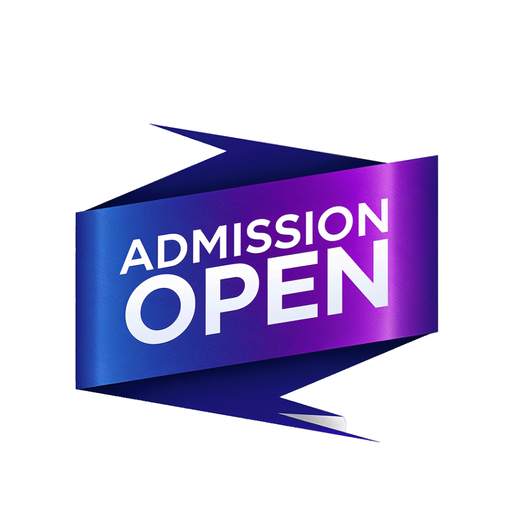 Blue and Purple Admission Open PNG