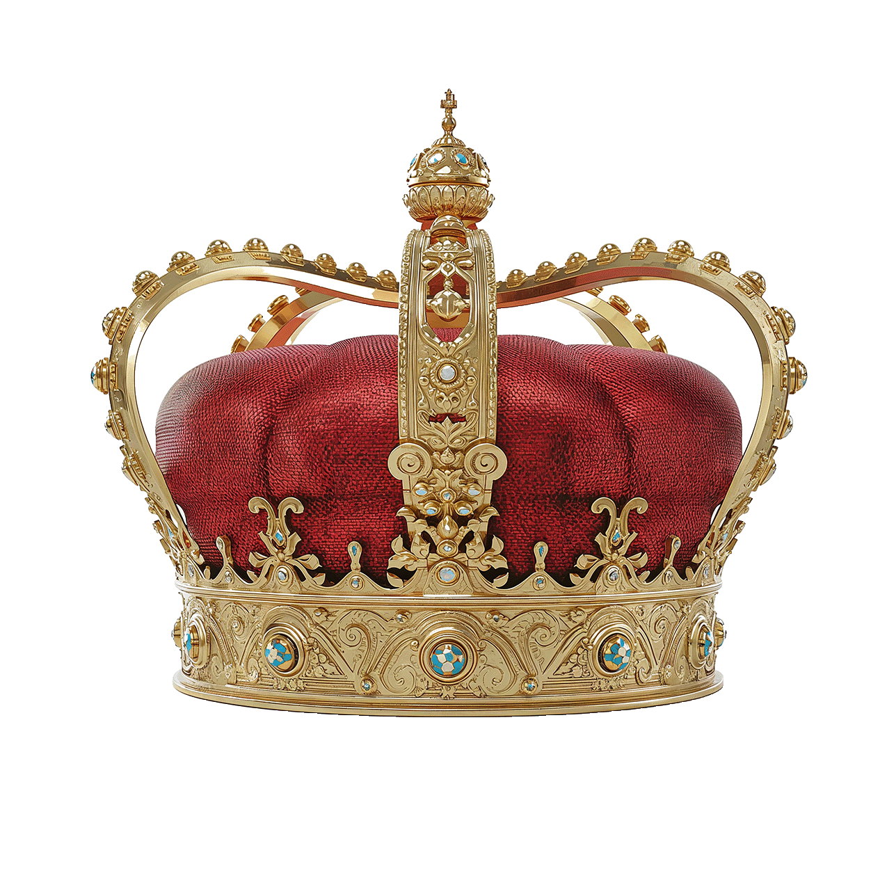 Golden Crown PNG