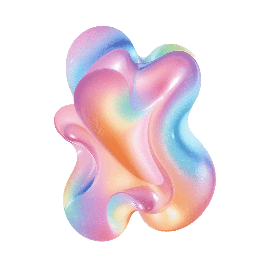 Pastel Liquid Abstract Shape PNG Free Download