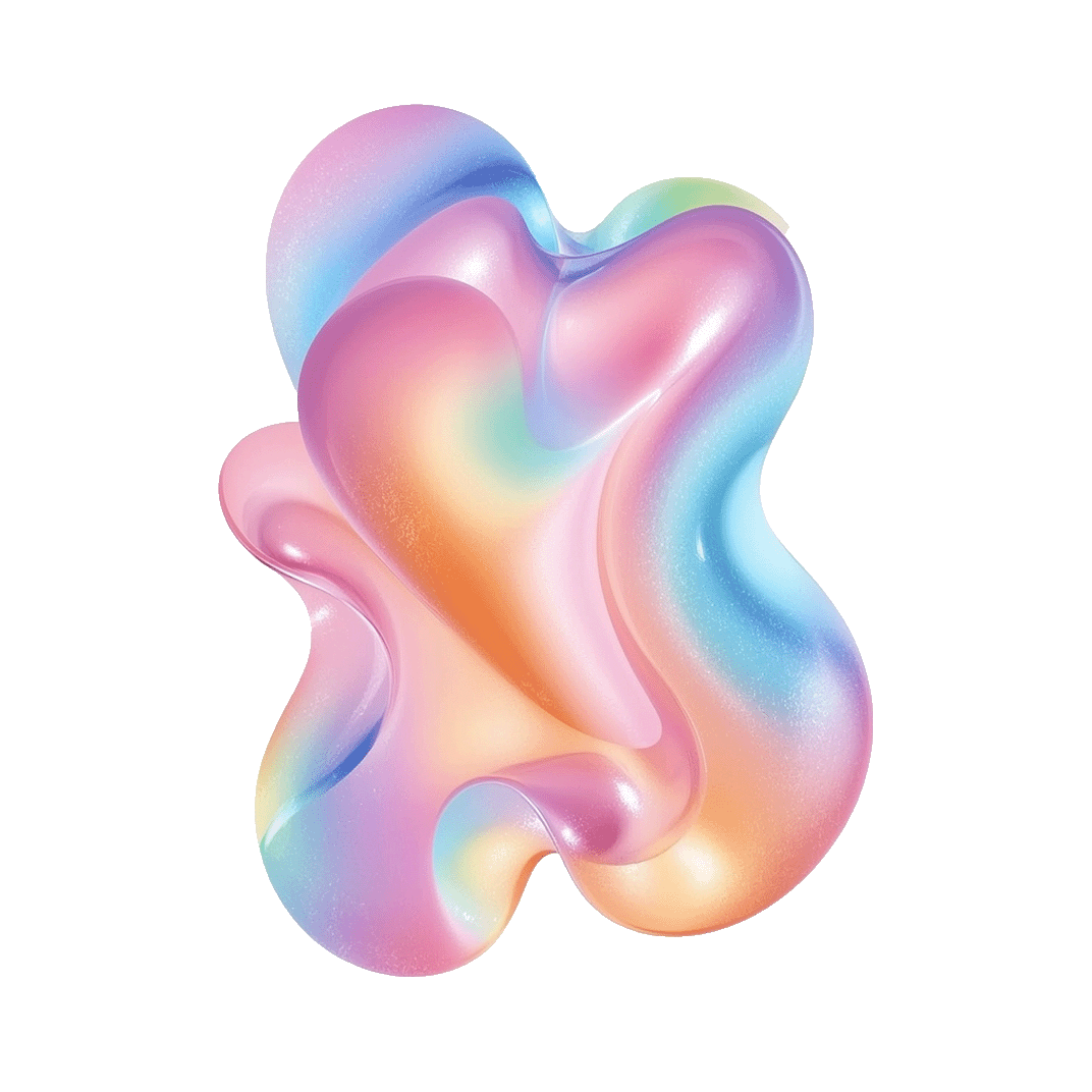Pastel Liquid Abstract Shape PNG Free Download