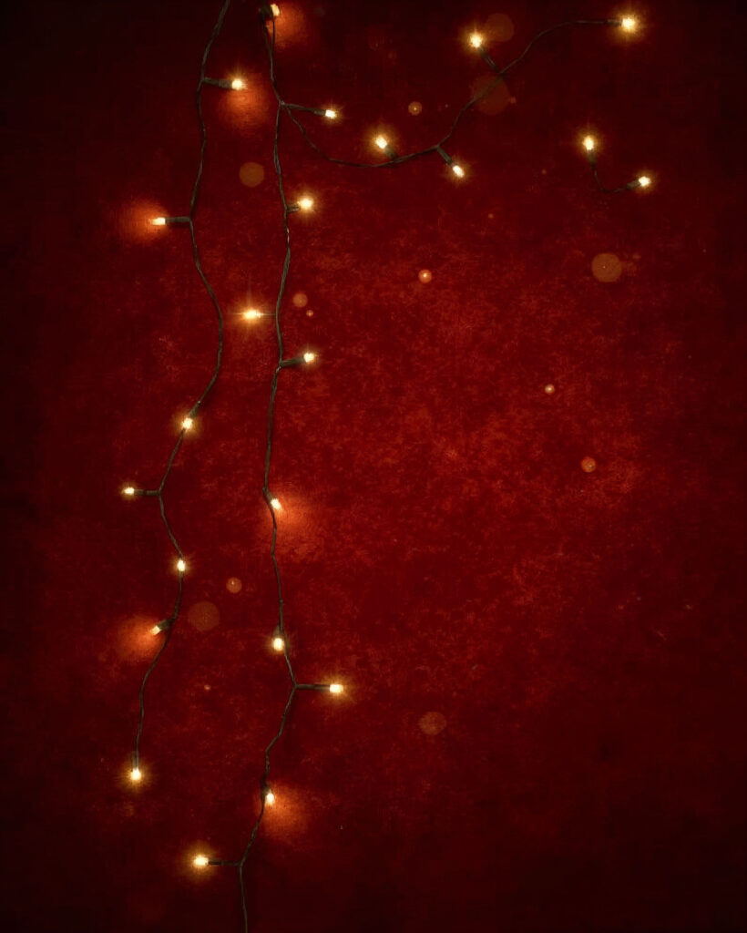 Red Christmas Lights Background Free Download