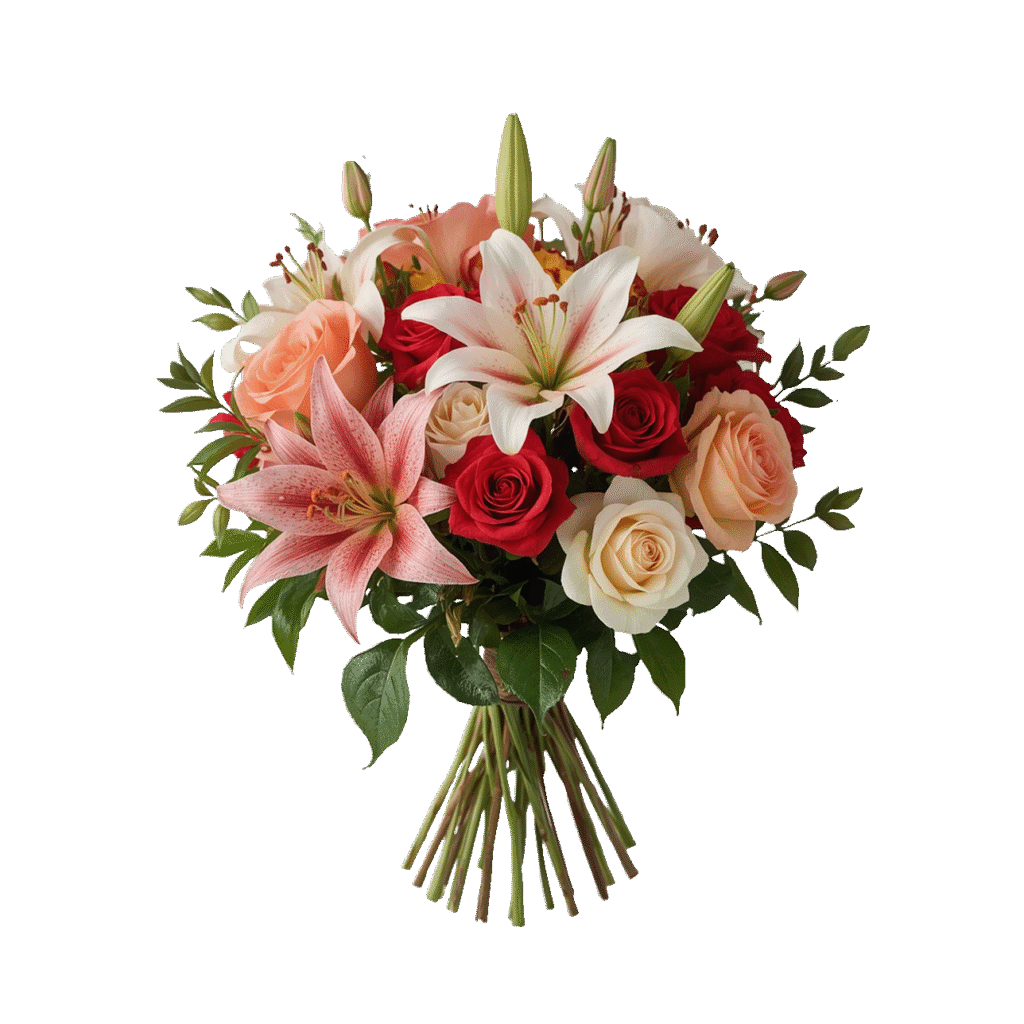 Elegant Flower Bouquet PNG