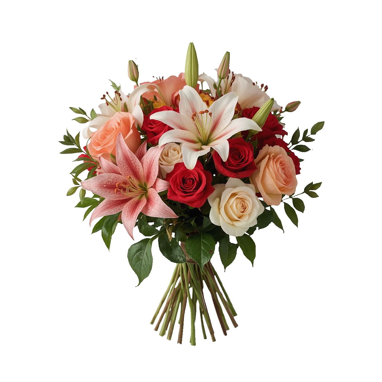 Elegant Flower Bouquet PNG