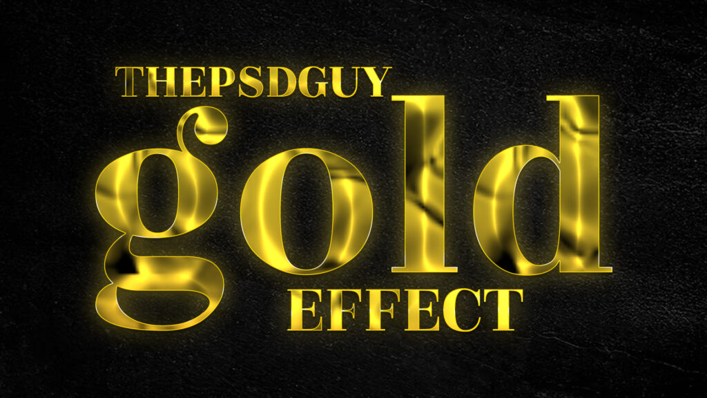 gold text effect PSD free, golden text PSD, luxury text Photoshop effect, shiny gold text PSD free download, editable gold PSD, metallic text PSD, premium gold PSD free, thepsdguy.com